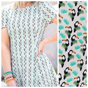 ZARA Tucan Short Sleeve Dress SO CUTE!!